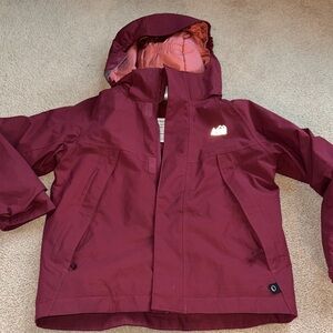 REI hooded fleece lined winter jacket unisex